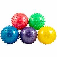 Мяч надувной массажный d-10 см. (материал:ПВХ,цвета Mix:красный/синий/зеленый/розовый) F18567